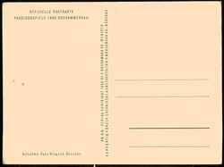 Fotokarte zu den Oberammergauer Passionsspielen 1950, hier Christus, ...