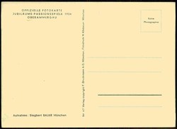 Fotokarte zu den Oberammergauer Passionsspielen 1934, hier die ...
