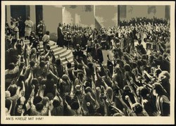 Fotokarte zu den Oberammergauer Passionsspielen 1934, hier 'An's ...