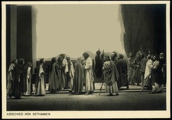 Fotokarte zu den Oberammergauer Passionsspielen 1934, hier Abschied ...