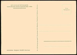 Fotokarte zu den Oberammergauer Passionsspielen 1934, hier Salbung, ...