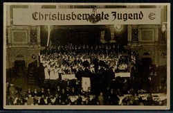 Werbekarte der christusbewegten Jugend von der Tagung Oktober 1927 in ...