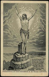 Erinnerungskarte an die Schlacht von Saarburg August 1914, mit ...