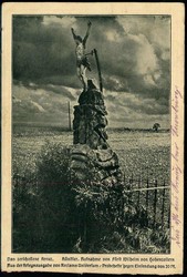 Erinnerungskarte an die Schlacht von Saarburg August 1914, mit ...