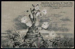 Erinnerungskarte an die Schlacht von Saarburg August 1914, mit ...