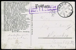 Erinnerungskarte an die Schlacht von Saarburg August 1914, mit ...