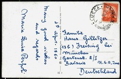 Erinnerungskarte an Papst Pius XII. 1950, gelaufen, gute Erhaltung.