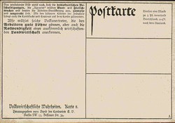 Ca. 1909, Informationskarte vom Bund der Landwirte um 1910, ...