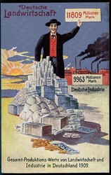 Ca. 1909, Informationskarte vom Bund der Landwirte um 1910, ...