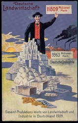 Ca. 1909, Informationskarte vom Bund der Landwirte um 1910, ...