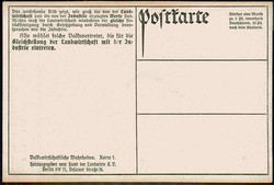 Ca. 1909, Informationskarte vom Bund der Landwirte um 1910, ...