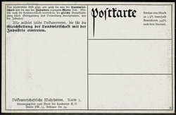 Ca. 1909, Informationskarte vom Bund der Landwirte um 1910, ...