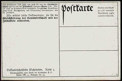 Ca. 1909, Informationskarte vom Bund der Landwirte um 1910, ...