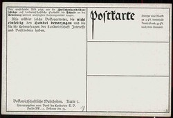 Ca. 1909, Informationskarte vom Bund der Landwirte um 1910, ...