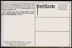 Ca. 1909, Informationskarte vom Bund der Landwirte um 1910, ...