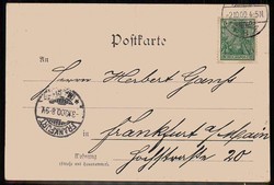 Karikatur-Karte gegen den Ladenschluss um 9 Uhr, gelaufen im Oktober ...