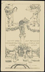 Patriotische Karte aus der Zeit des I. WK, hier ital. Spendenkarte ...