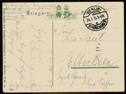 Patriotische Karte aus der Zeit des I. WK, hier 'Dem Freiheitsschwur ...