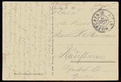 Patriotische Karte aus der Zeit des I. WK, hier 'O heilige Zeit usw.' ...