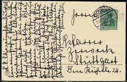 Säckingen, Prägedruck Weihnachtskarte, gelaufen 1912, gute ...