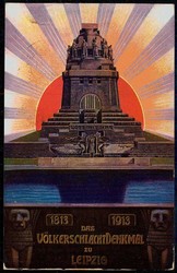 5 Pf. GA-Karte zur Eröffnung des Völkerschlachtdenkmals Oktober ...
