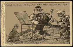 Propagandakarte aus dem I. WK gegen Russland und den Zaren, hier ...