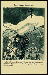 Propagandakarte aus dem I. WK gegen Russland und den Zaren, hier ...