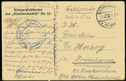 Propagandakarte aus dem I. WK gegen Russland und den Zaren, hier ...