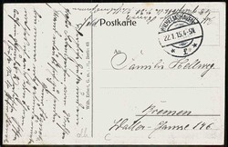 Propagandakarte aus dem I. WK gegen Russland und den Zaren, ...