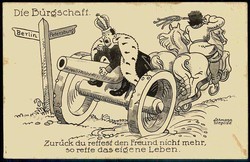 Propagandakarte aus dem I. WK gegen Russland und den Zaren, hier ...