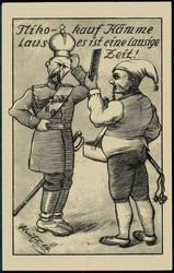 Propagandakarte aus dem I. WK gegen Russland und den Zaren, hier ...