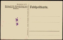 Propagandakarte aus dem I. WK gegen Russland und den Zaren, hier ...