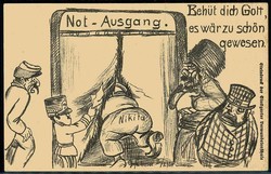 Propagandakarte aus dem I. WK gegen Russland und den Zaren, hier ...