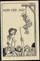 Propagandakarte aus dem I. WK gegen Russland und den Zaren, hier ...