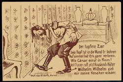 Propagandakarte aus dem I. WK gegen Russland und den Zaren, hier ...