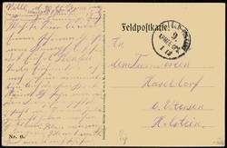 Karikatur-Karte 'Vor und nach der Mobilmachung', Spot auf die ...