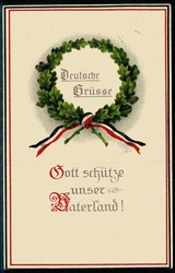 Patriotische Karte aus der Zeit des I. WK, gelaufen, gute Erhaltung.