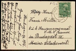 Patriotische Karte aus der Zeit des I. WK, gelaufen, gute Erhaltung.