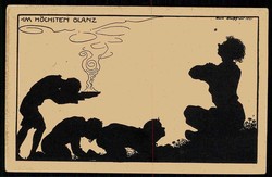 Scherenschnitt-Karte der Wandervogel-Bewegung, hier 3. Folge, Karte 2 ...