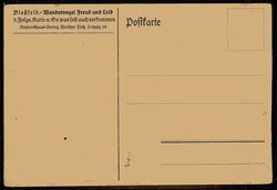 Scherenschnitt-Karte der Wandervogel-Bewegung, hier 3. Folge, Karte 4 ...