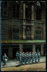 München, Farbkarte 'Residenzwache', als Feldpost 1917 gelaufen, ...