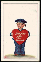 Kinder/Patriotik aus der Zeit des Kaiserreiches/I. WK, hier 'Mein ...
