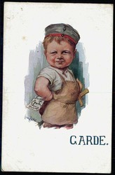 Kinder/Patriotik aus der Zeit des Kaiserreiches/I. WK, hier 'Garde', ...
