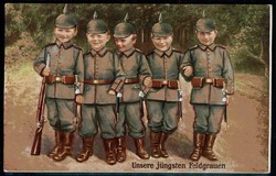Kinder/Patriotik aus der Zeit des Kaiserreiches/I. WK, hier 'Unsere ...