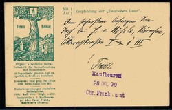 Werbekarte für die Zeitung 'Deutsche Gaue', Zeitschrift für ...