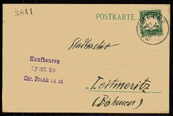 Werbekarte für die Zeitung 'Deutsche Gaue', Zeitschrift für ...