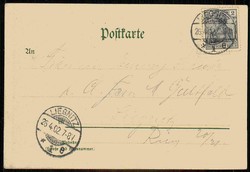 Kaiserreich, Erinnerungskarte an die Einführung des Ladenschlusses ...