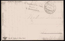 'Europa trauert', Propagandakarte als Feldpost Oktober 1915 gelaufen, ...