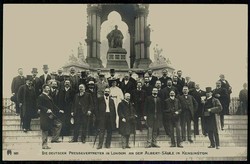Erinnerungskarte 'Die deutschen Pressevertreter in London an der ...