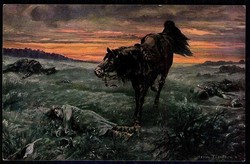 I. WK, patriotische Karte, hier Wohlfahrtskarte mit Bildnis eines ...